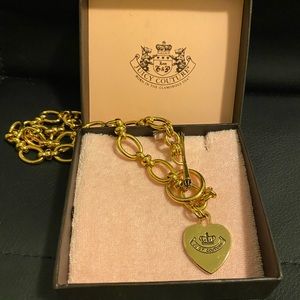 Juicy couture Gold heart necklace